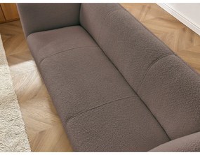 Hnedá pohovka z textílie buklé 242 cm Giorgia – Bobochic Paris