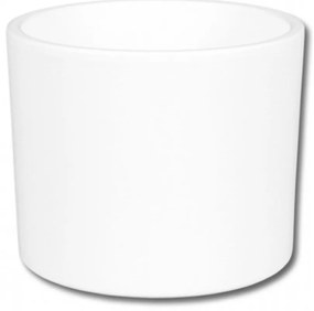 Obal na kvetináč ZEUS PALETE keramický biely matný 17 cm