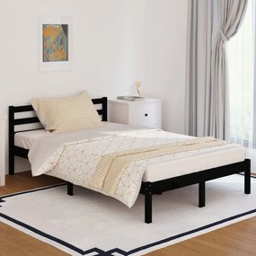 810429 vidaXL Bed Frame Solid Wood Pine 120x200 cm Black