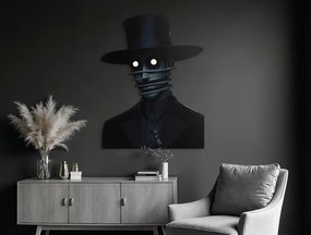 drevko |  Abstraktný obraz Tajomný klobúk  65 x 495 cm