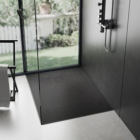 Rea Magnum Black, SMC sprchová vanička 120x90x2,5 cm, čierna, REA-K3332