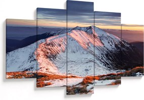 Obraz - Zimná horská panoráma II. (150x105 cm)