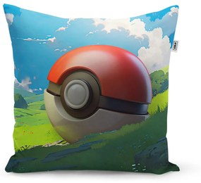 Sablio Vankúš Pokemon ball Krajina - 60x60 cm