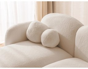 Svetlohnedá rohová pohovka z textílie buklé (ľavý roh/s leňoškou) Orbit – Ropez