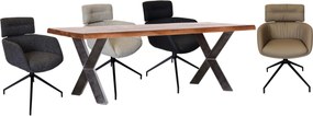 XXXLutz JEDÁLENSKÝ STÔL, mangové drevo, prírodná farba, čierna, 200/100/78 cm Voleo - Stoly - 002362046201