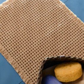 Kúpeľňový koberček VAFFELO naturálny 704383