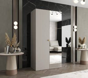 Šatníková skriňa 100 cm Parna 2 (kašmír + zlatá). Akcia -19%. Vlastná spoľahlivá doprava až k Vám domov. 1125920