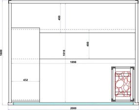BPS-koupelny Kombinovaná sauna 2v1 HYD-7526 - Infrasauna + fínska sauna 200x160, 5-6 osôb