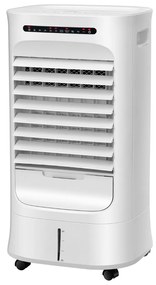 Prenosný odparovací ochladzovač vzduchu 3 v 1 s ventilátorom a zvlhčovačom biely