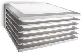 Philips - Vonkajšie nástenné svietidlo SHADES 1xE27/15W/230V IP44 šedá