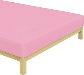Jersey plachta na posteľ - Ružová