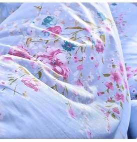 Obliečky bavlnené Stela modré EMI, Predĺžený set jednolôžko obsahuje 1x 140x220 + 1x 70x90