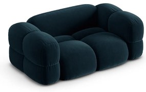 Tmavomodrá zamatová pohovka 180 cm Loretto – Cosmopolitan Design