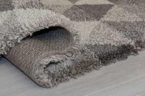 Flair Rugs, AKCIA: 160x230 cm Kusový koberec DAKAR Nuru Grey / Ivory, šedá, chodba / predsieň