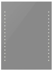 vidaXL Zrkadlo do kúpeľne 50x80 cm s LED svetlami