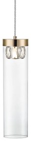 Zuma Line P0389-01D-F7AC - Krištáľový luster na lanku GEM 1xG9/28W/230V