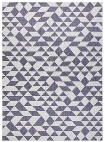 Dywany Łuszczów Kusový koberec Sion Sisal Triangles 22373 ecru/blue-pink – na von aj na doma - 80x150 cm