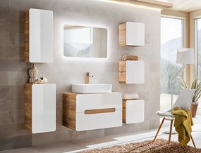 Comad Kúpeľňová skrinka pod umývadlo Aruba White 80 dub craft/biela