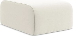 Béžová zamatová podnožka Lani – Makamii