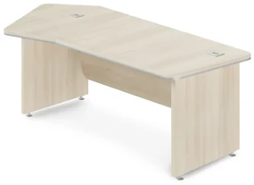Rohový stôl TopOffice Premium 227,1 x 109,6 cm, ľavý, agát svetlý