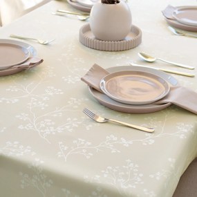 Goldea hranatý teflónový obrus - popínavé rastliny 140 x 220 cm