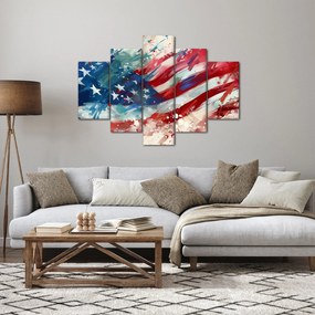 Obraz - Vlajka USA (150x105 cm)