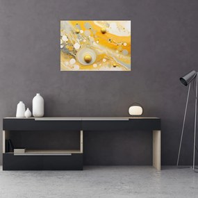 Obraz - Abstraktné pozadia so zlatým dekorom (70x50 cm)