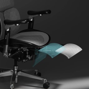 Ergonomické kancelárske kreslo BRAVE V-KINETIC: čierne