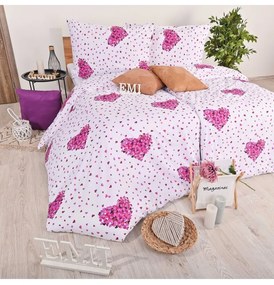 Obliečky Romance fialové EMI, Štandardný set jednolôžko obsahuje 1x 140x200 + 1x 70x90