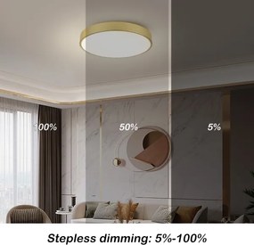 Brilagi - LED stmievateľné svietidlo POOL LED/60W/230V 3000-6000K pr. 60 cm zlaté + diaľkové ovládanie