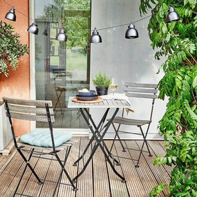 WAREHOUSE Světelená reťaz s kovovými lampičkami do zásuvky