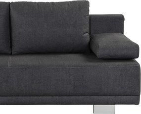 Rozkladacia pohovka Luzio, tmavo šedá látka