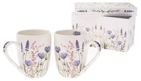 Biele porcelánové hrnčeky v súprave 2 ks 350 ml – Dakls