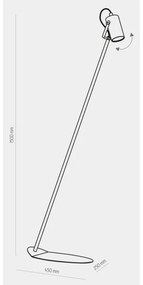 Stojacia lampa REDO 1xGU10/10W/230V biela