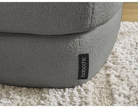 Tmavosivá podnožka z textílie buklé Leonore – Bobochic Paris