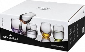 Crystalex Farebné poháre Club Rainbow 60 ml 6 ks