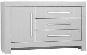 Komoda 3 zásuvková +1 dvierka CALMO šedá