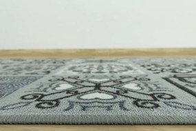 Protišmykový behúň Patchwork - sivý