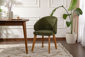 Súprava jedálenských stoličiek Bentley Green and Dark Oak, 2 ks