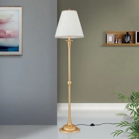 Orion Stl 12-1090/1 - Stojacia lampa FONSA 1xE27/60W/230V biela/zlatá