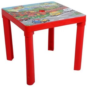Star Plus Detský záhradný stôl, červená