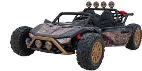 Ramiz Detská pretekárska bugina na batérie 5 Čierna + motory 2x200W + diaľkové ovládanie + zvuková LED dióda + pomalý štart