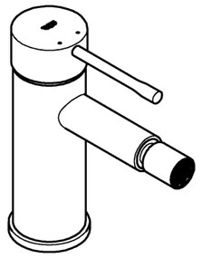 GROHE 32934001 - Bidetová batéria ESSENCE DN 15, lesklý chróm