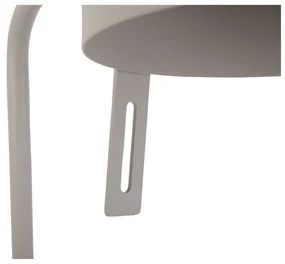 Sivá stolová lampa Leitmotiv Shell, výška 45 cm