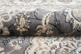Koberec Dubai CHU 6956A – sivý obdĺžnikový koberec z polypropylénu Rozmer: 80x150 cm