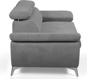 Trojsedák Gisele, stredne šedá látka