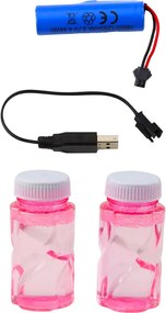 LEAN Toys Veľká elektrická pištoľ na mydlové bubliny 64 otvorov ružová