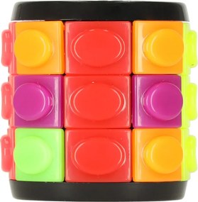 KIK Logický hlavolam - rotačný valec 3-vrstvový, farebný puzzle pre deti a dospelých