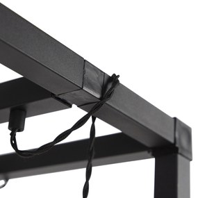 Inteligentná stojaca lampa čierna 3-svetlá vrátane Wifi G95 - Big Cage