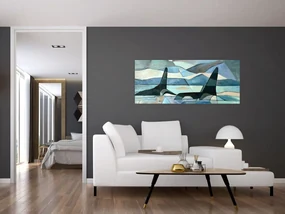 Obraz - Kosatky (120x50 cm)